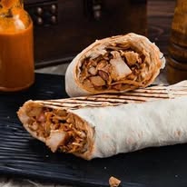 Shawarma Lahmajun Wraps Served at Merhaba Takeaway in Bellshill